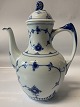 Blå malet Musselmalet  Kaffekande / MokkakandeDek. Nr. 413.