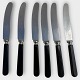 Raadvad
6 Knive med sorte skafter
*125kr samlet
