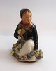 Royal Copenhagen. Figurine of Amager girl. Model 12412. Height 14 cm. (1 quality)