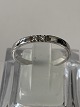 Wedding ring in 14 carat white gold with 2 diamondsSize 54