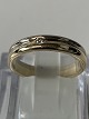 Guldring med Diamant 14 Karat guld / hvidguldStørrelse 53