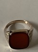 8 Carat Signet gold ring with a CarnelianSize: 50