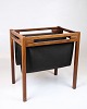 Avis/Magasin Holder - Palisander & Sort Canvas - Dansk Design - 1960erne