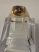 14 karat guld, Dame ring med en amatyst.Ring størrelse 54.