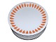 Lyngby LotusOrange middagstallerken 24,0 cm.