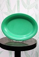 Ursula fajance oval serverings fad fra Royal Copenhagen designet af Ursula Munch-Petersen med grøn glasur. 073...