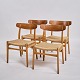 Set of Four Dining Chairs - Model CH23 - Teak - Hans J. Wegner - Carl Hansen & Son - 1960s