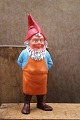 Decorative old painted terracotta Santa Claus with fine patina...