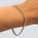 A bracelet of 14k gold, w. 5 mm