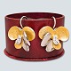 Ole Lynggaard; Earrings of 18k gold ang white gold set with diamonds