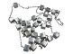 Georg Jensen sterling silverAria necklace with square silver cubes