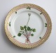 Royal Copenhagen, Flora Danica. Cake plate. Design # 3552. Diameter 14,5 cm. (1 quality). Parnassia kotzebue