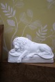 Antique lion in biscuit by Bertel Thorvaldsen - Royal Copenhagen, year 1770-1844...