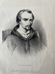 Litografi af Em. Bærentzen - Portræt af den franske ...