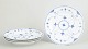 Royal Copenhagen Blue Fluted Half Lace, set of four dinner plates.