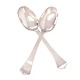 Pair of Baroque silver spoons by Bendix Aagesen Lund, Copenhagen, 1719.L: 19,2cm
