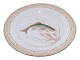 Flora DanicaMiddagstallerken med fisk 25,5 cm. #3549