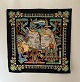 Hermès: Black silk scarf with 