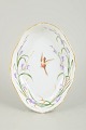 Royal Copenhagen, oval dish with bird motif.