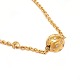 Ole Lynggaard, Copenhagen, 18kt gold clasp with 28 diamonds and Ole Lynggaard, Copenhagen, 14kt gold necklace. Clasp D: 10mm. Necklace L: 81cm