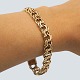 A bracelet of 8k gold, w. 10 mm