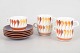 L'Art presents: Rörstrand, set of five coffee cups with matching saucers.