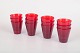 L'Art presents: Set of twelve drinking glasses by Kaj Franck for Nuutajärvi Notsjö.