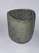 Triangular ceramic vase by Arne Bang