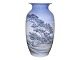 Royal CopenhagenLarge vase featuring a landscape with a field fence and the coast.
