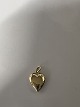 14 karat guld. Hjerte.Charms / Vedhæng.Højde 1,6 cm.