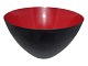 Herbert KrenchelLarge dark red krenit bowl 25 cm.