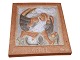 Bing & Grondahl stoneareRelief with girl running - April