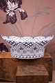 Antique Blue Fluted Full Lace oval fruit bowl from Royal Copenhagen.1/1059. 1.sort. stamped from 1898-1923...