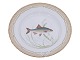 Flora DanicaDinner plate with fish 25.5 cm. #3549