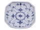 Blue Fluted PlainSmall square tray 11 cm.