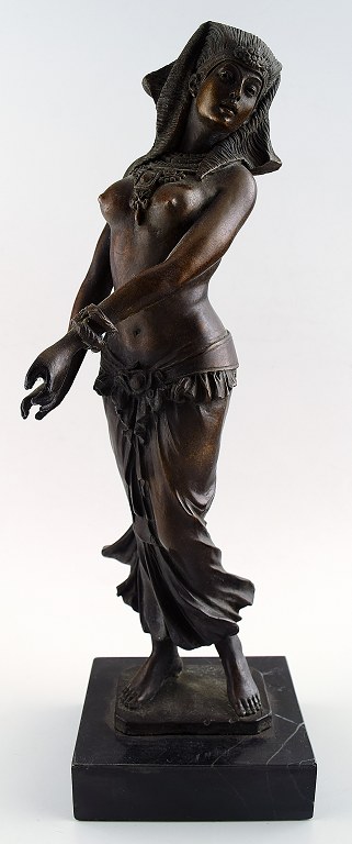 Stor orientalsk broncefigur, mavedanser.