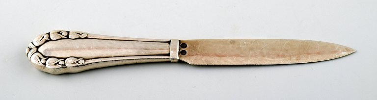 Georg Jensen Liljekonval sølv sjælden brevkniv. 