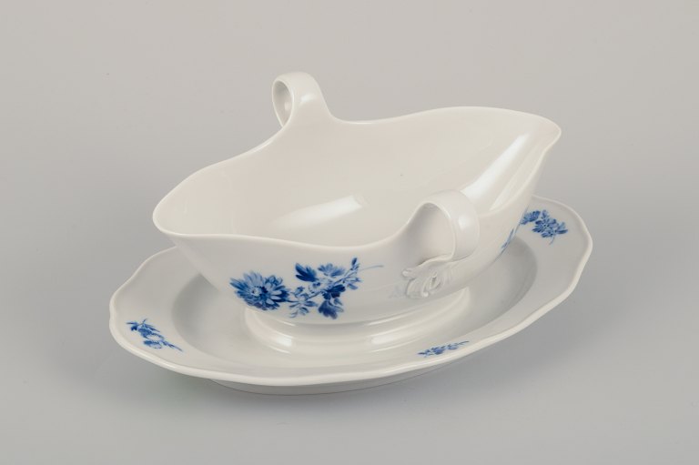 Meissen, Germany.Sauce boat on foot. Porcelain.