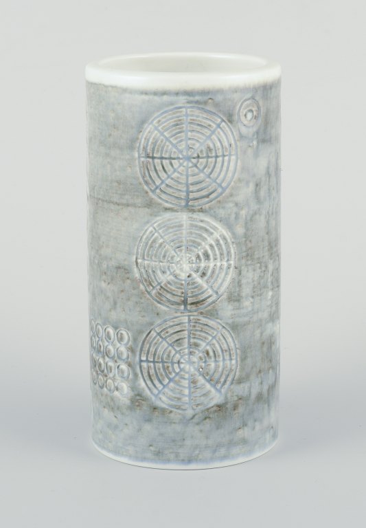 Olle Alberius for R&#246;rstrand. &quot;Sarek&quot; retro vase af stent&#248;j.