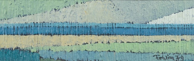 Gunnar Fohlin, Sverige.Olie på karton, 1979.