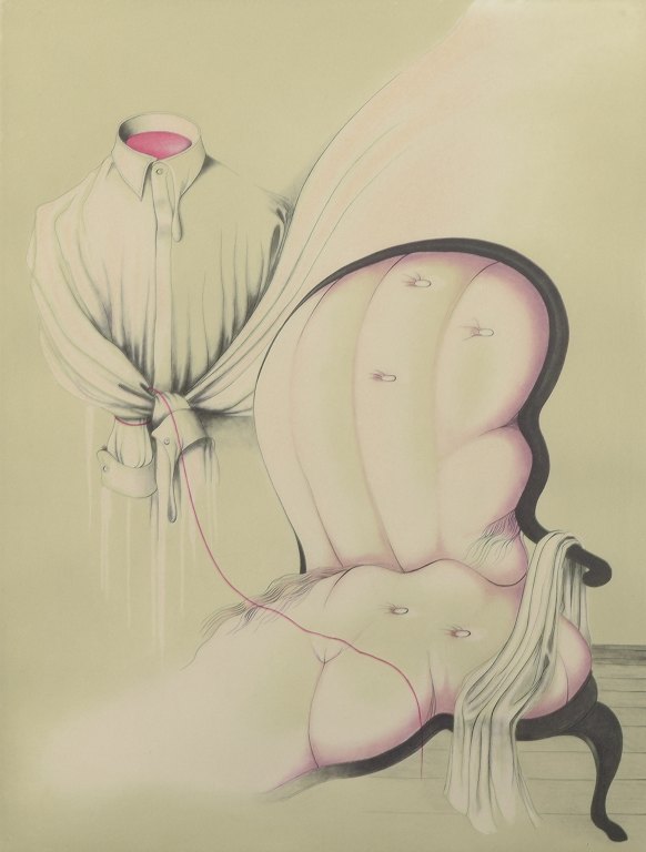 Bert Johnny Nilsson, Sverige, 1976. Surrealistisk farveætsning.