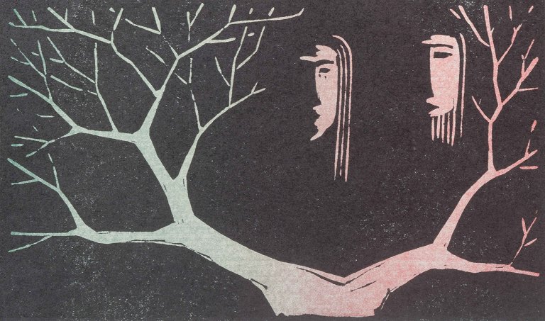 Træsnit, Åke Holm, Sverige, ca. 1950’erne.