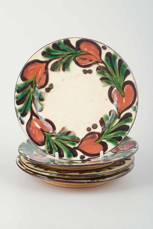 Kähler, Danmark
Fire små tallerkner i Marguerite-stellet.