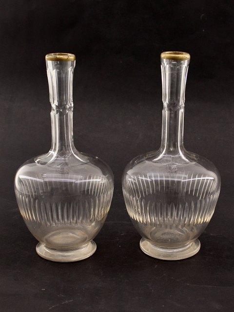 A pair of English decanters