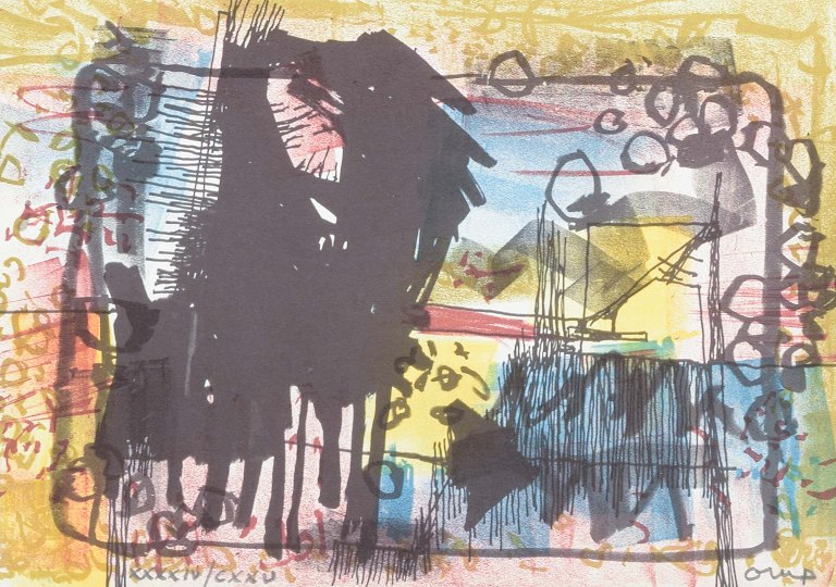 Bengt OrupFarvelitografi. Signeret med blyant samt nummereret.