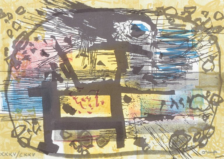 Bengt OrupFarvelitografi. Signeret med blyant samt nummereret.