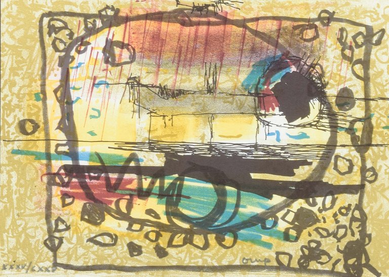 Bengt OrupFarvelitografi. Signeret med blyant samt nummereret.