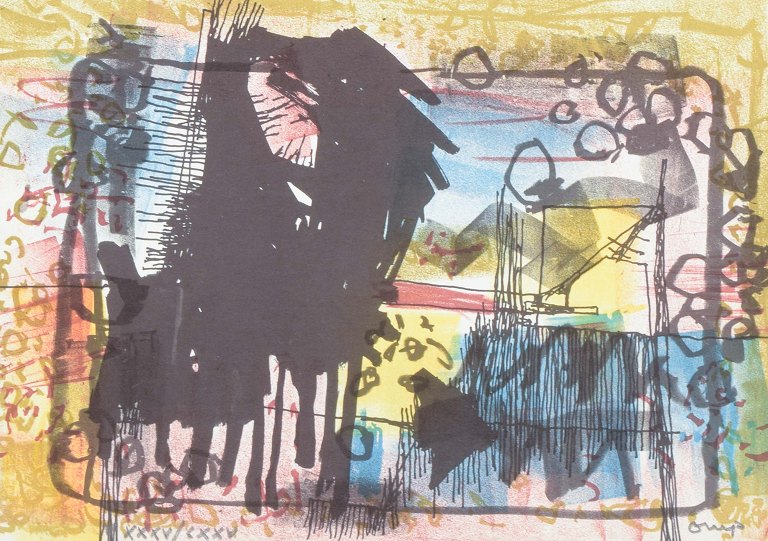 Bengt OrupFarvelitografi. Signeret med blyant samt nummereret.