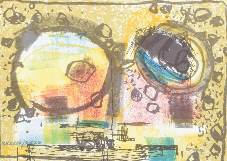 Bengt OrupFarvelitografi. Signeret med blyant samt nummereret.