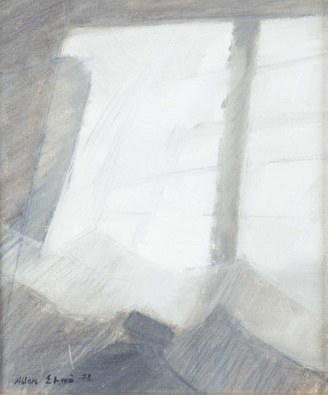 Allan Erwö“Väggens Former II”.Olie på lærred.